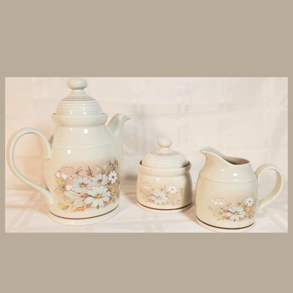 Vintage Royal Doulton Lambeth Ware Tea or Coffee Set 1970s Stoneware - Picture 2 of 7